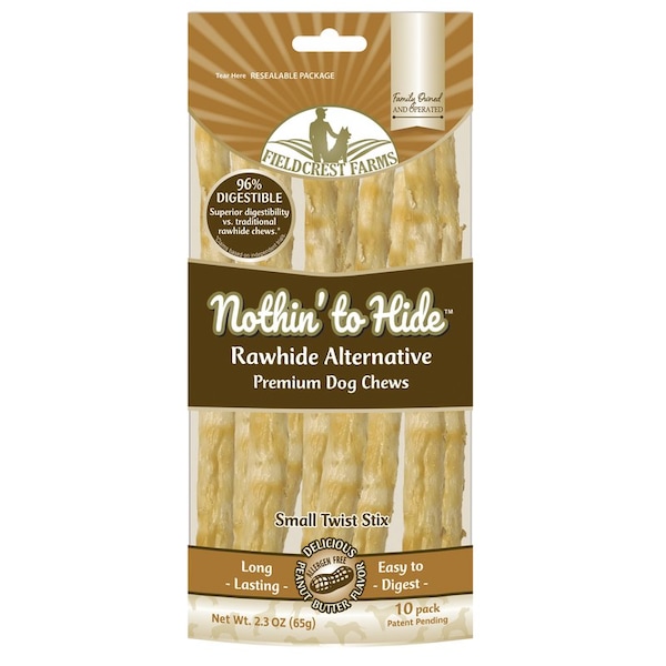 Nothin To Hide Fieldcrest Farms Nothin' to Hide Peanut Butter Grain Free Chews For Dogs 10 pk 170 - main